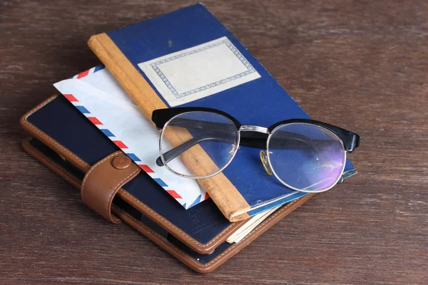 Glasses on old book , — Stock Photo, Image