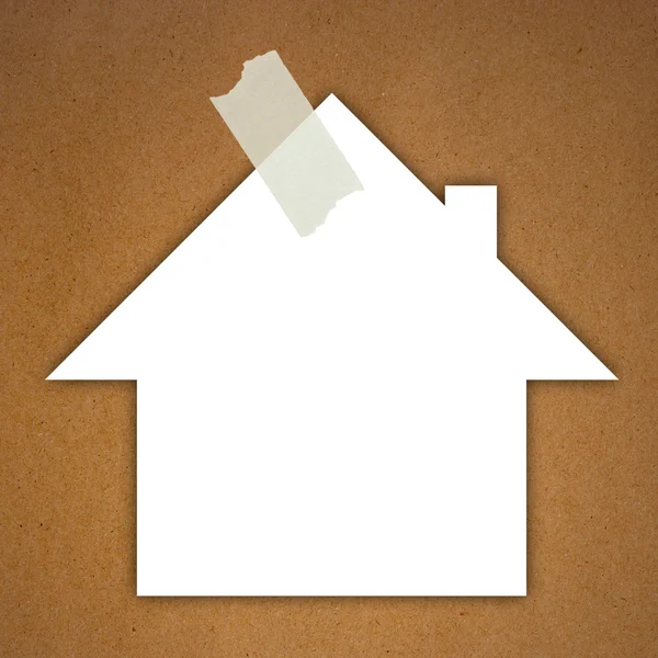 Sticky Note House shape — Stock Photo, Image