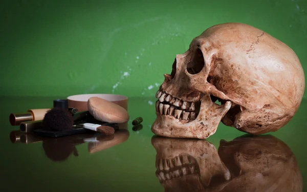 Weathered human skull — Stock Photo, Image