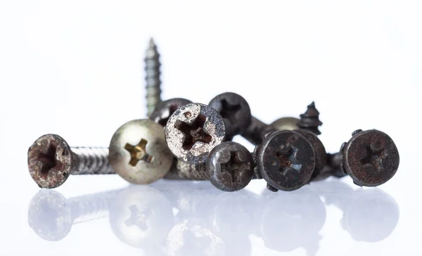 Group of screw heads, Stock image — Stock Photo, Image