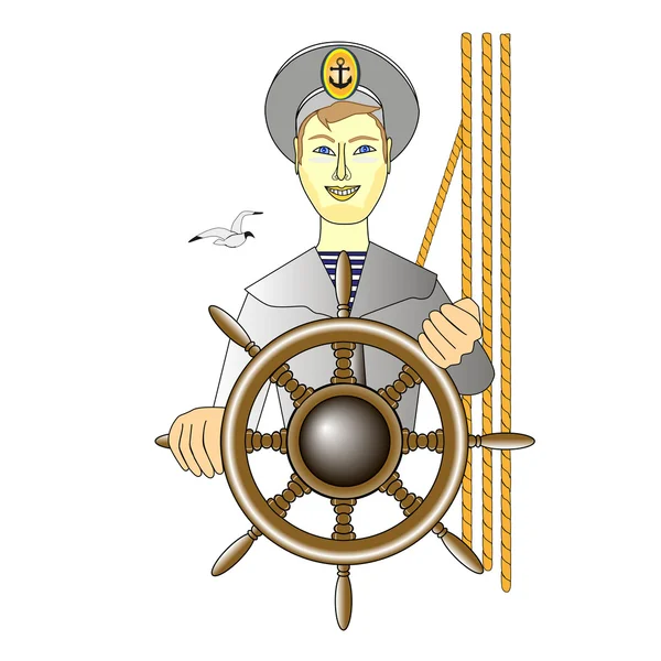 Job sailor — Stock Vector
