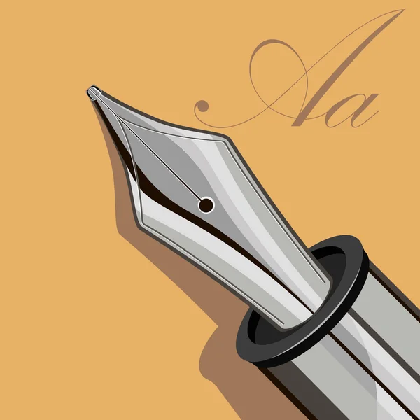 Escribir pluma — Vector de stock