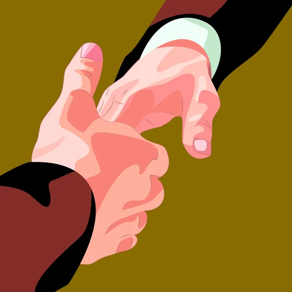 Shaking hands — Stock Vector