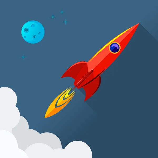 Rocket spaziale Illustrazioni Stock Royalty Free