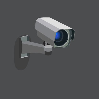 Video surveillance camera clipart