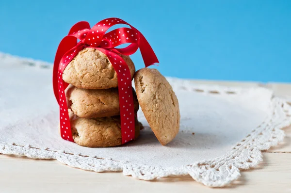 Biscoitos de aveia e chá — Fotografia de Stock
