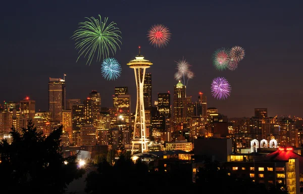 Ciudad de Seattle skyline — Foto de Stock