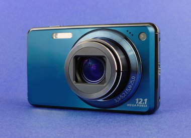 Mavi dijital kamera
