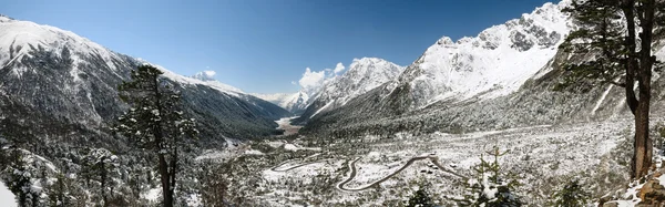 Yumthang valley panorama — Stock Photo, Image