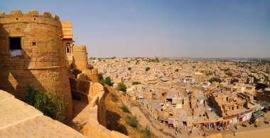 Jaisalmer fort and city clipart