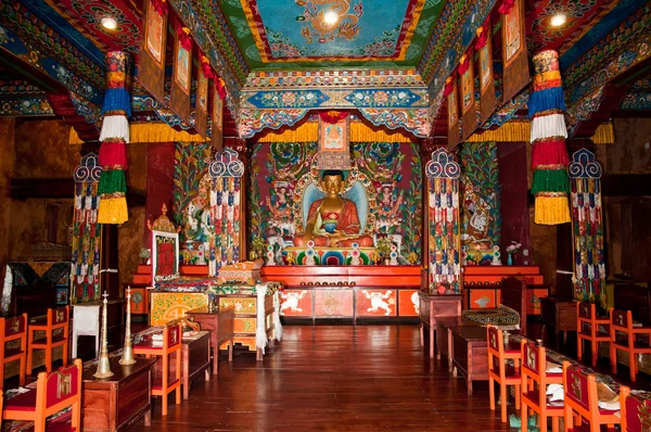 Interior do Mosteiro de Ravangla — Fotografia de Stock
