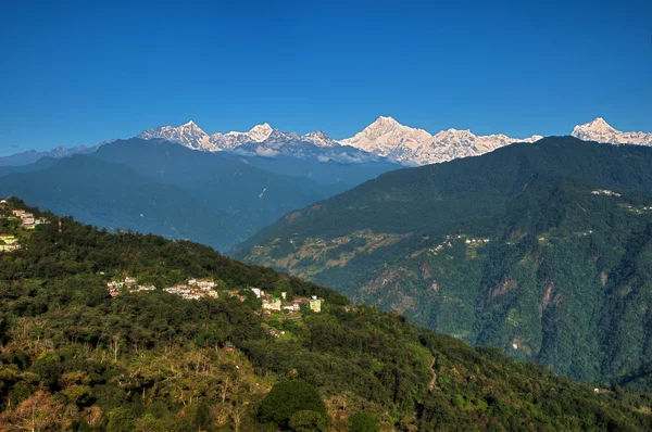 Gama de Kanchenjunga de Gangtok — Fotografia de Stock