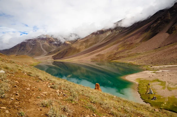 スピティの chandertal 湖 — ストック写真