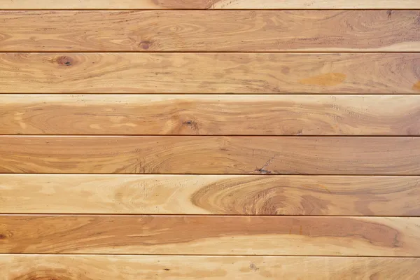 Textura da prancha de madeira de teca com padrões naturais - prancha de teca - parede de teca — Fotografia de Stock