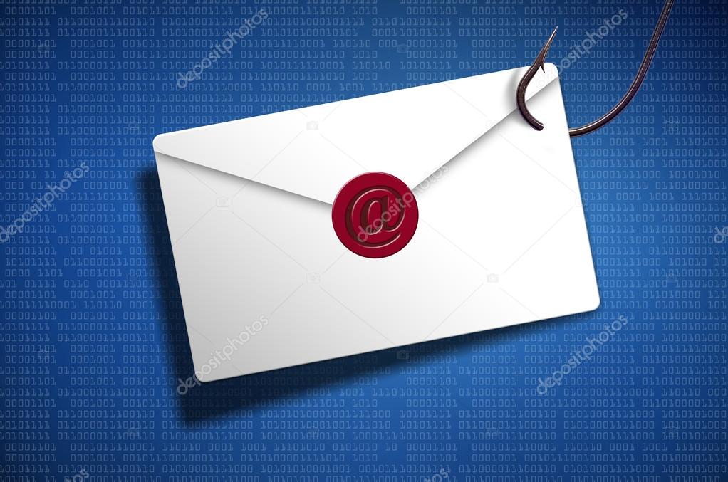 Email phishing with digital background