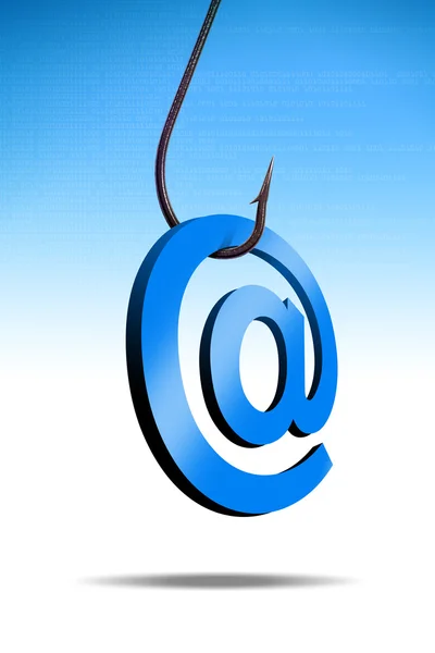 Phishing poczta elektroniczna — Zdjęcie stockowe
