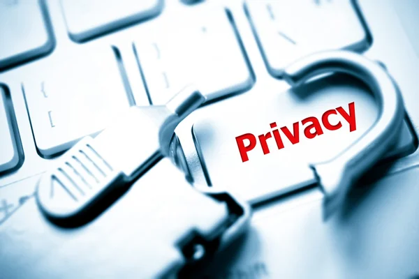 Sulla privacy — Foto Stock