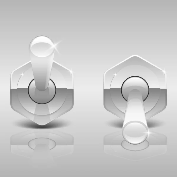 açık ve kapalı gümüş küçük geçiş