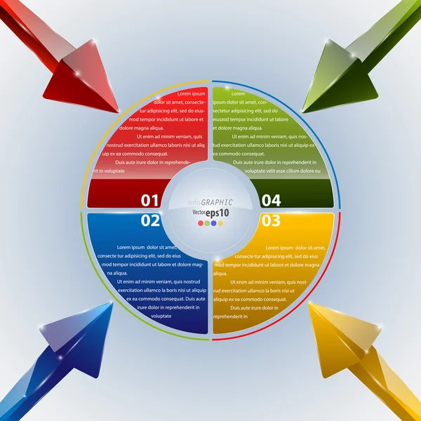 dört adım Infographic