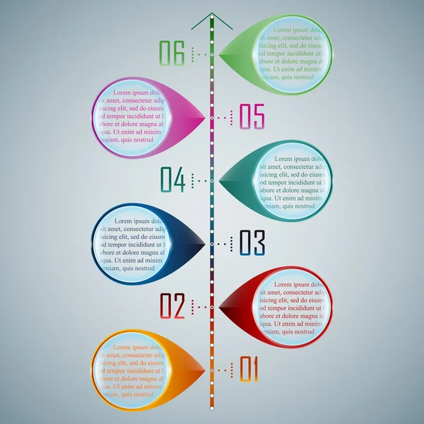 renkli zaman çizelgesi