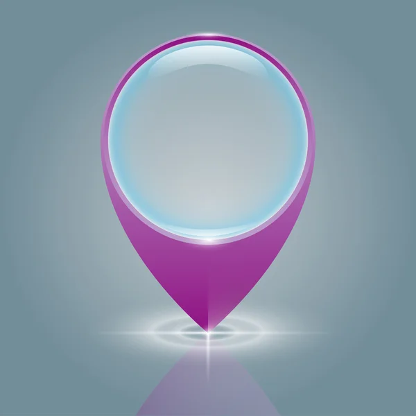 harita iğne ile şeffaf cam