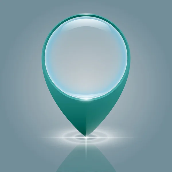 harita iğne ile şeffaf cam