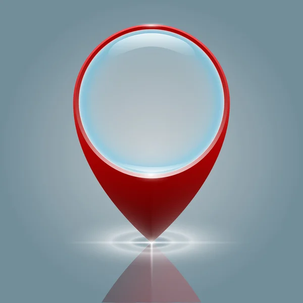 harita iğne ile şeffaf cam