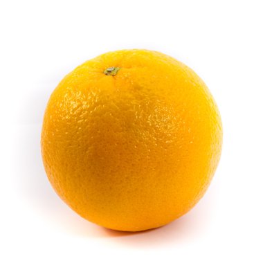 Beyaz arkaplanda turuncu. 