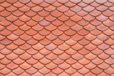 Kırmızı kiremit çatı arka plan 