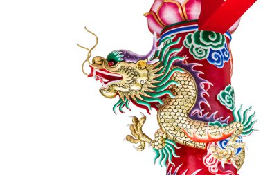 renkli ejderha heykeli 