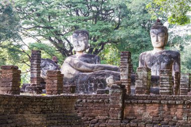 kamphaeng phet içinde tapınak wat phra kaeo harabe bir parçası