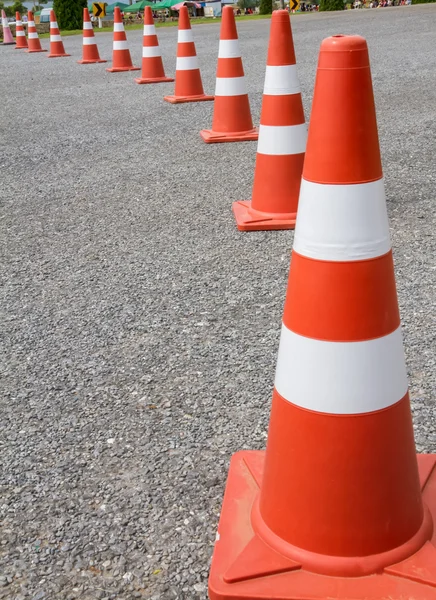road cone on the asphalt