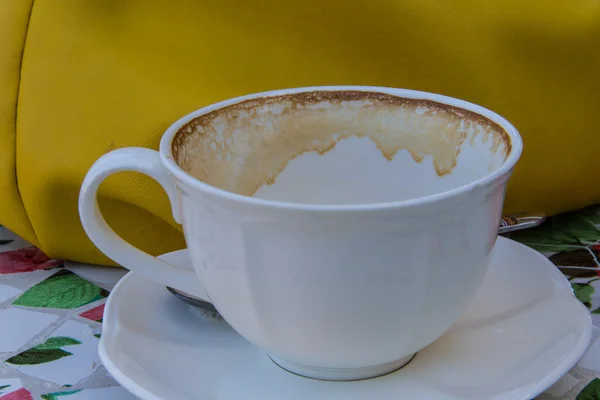 Leere Kaffeetassen zum Essen. — Stockfoto