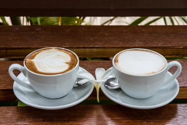 Zwei Tassen Espresso — Stockfoto