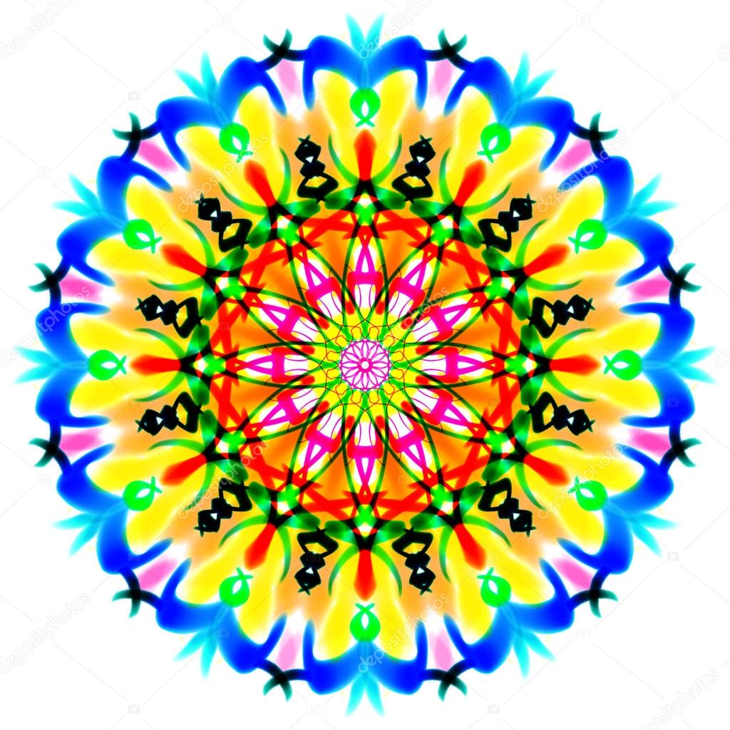 Circle colorfull mandala pattern.