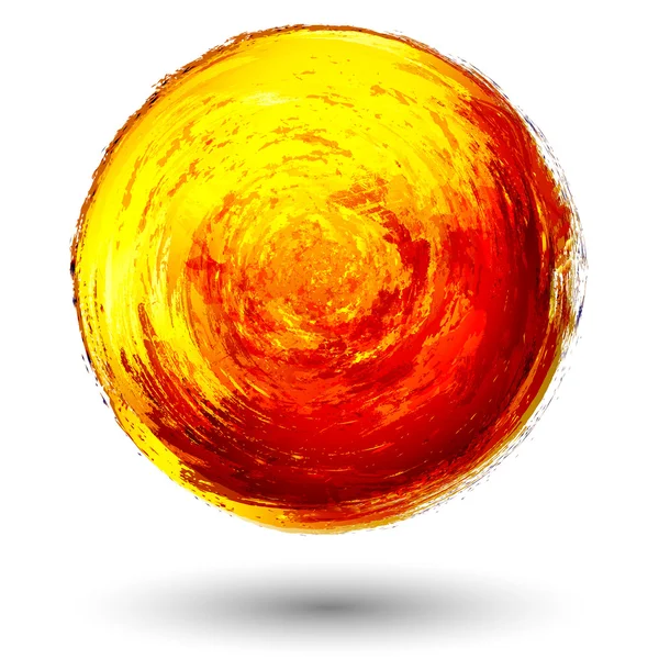 altın. tasarlamak vektör tasarım öğesi. fırça ile boyalı daire