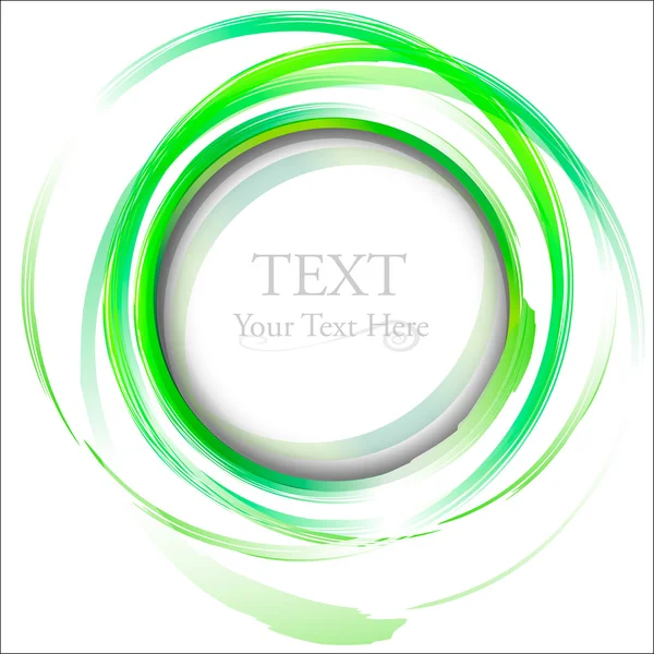 fırça darbeleri ile yeşil soyut tasarım öğesi.