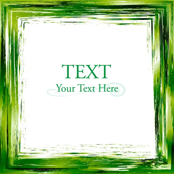 kare vektör çerçeve fırça darbeleriyle çizdi. soyut altın de