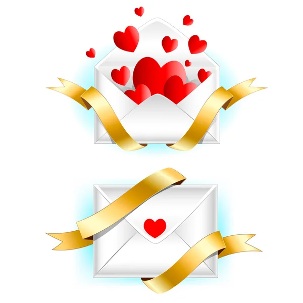 Valentine's day greeting letter. — Stock Vector
