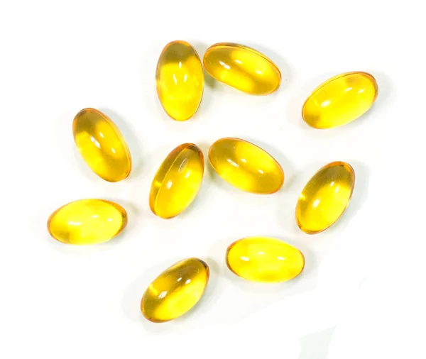 Fish oil capsules — Stock Photo, Image