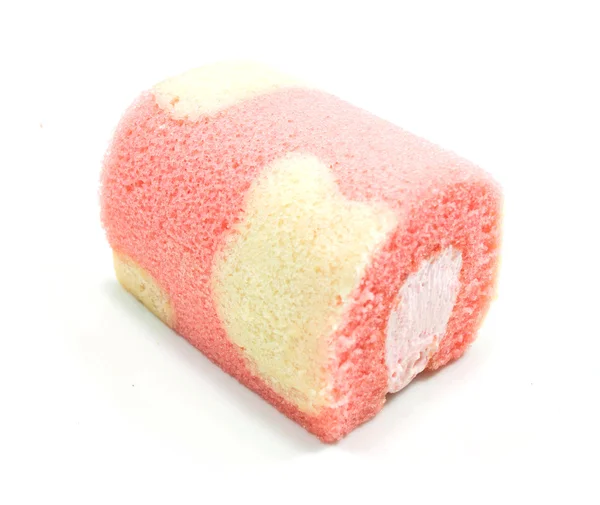 Strawberry cake roll — Stock Photo, Image