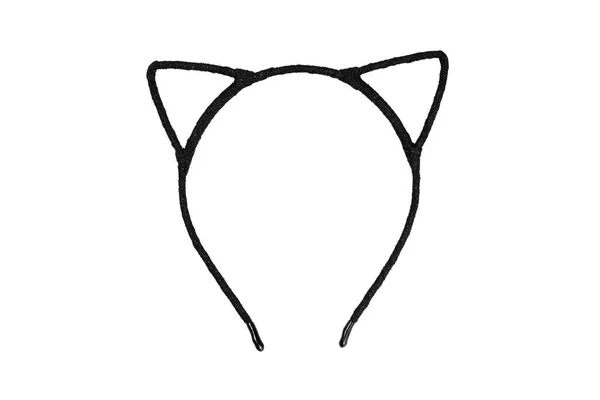 Кіт Вуха Формі Обруча Ізольовані Білому — стокове фото