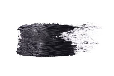 Siyah boya lekesi beyaz arkaplanda izole edildi