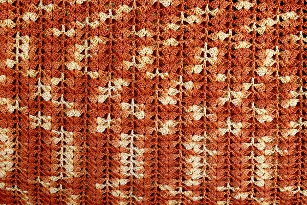 Gyapjúból Készült Horgolt Kézzel Készített Vászon Textúrája — Stock Fotó