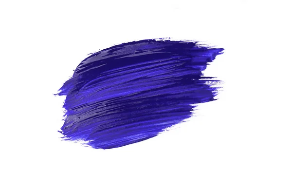 Beyaz Arkaplanda Mavi Ruj Lekeli Boya Izole Edilmiş — Stok fotoğraf