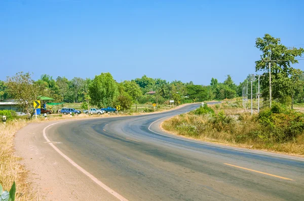 Estrada curva — Fotografia de Stock