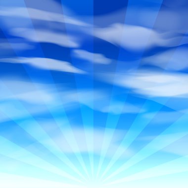 vektör eps10 mavi gökyüzü arka plan