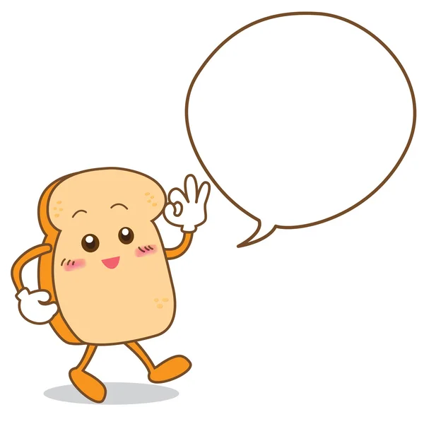 Pan con cuadro de texto — Vector de stock