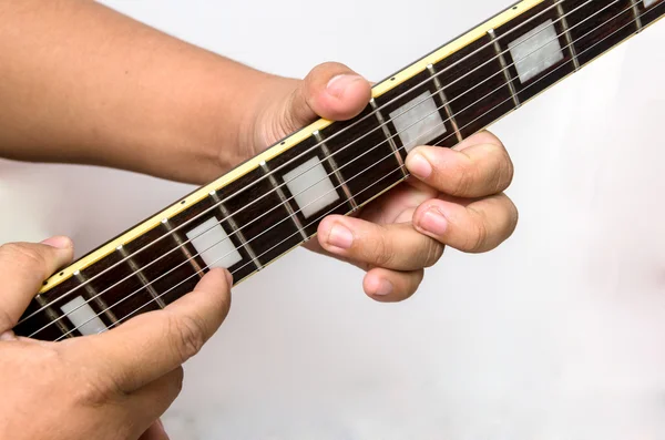 Guitar tapping technic — Stock Photo, Image