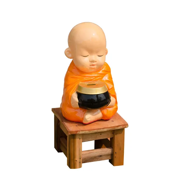 Standbeeld van monnik — Stockfoto